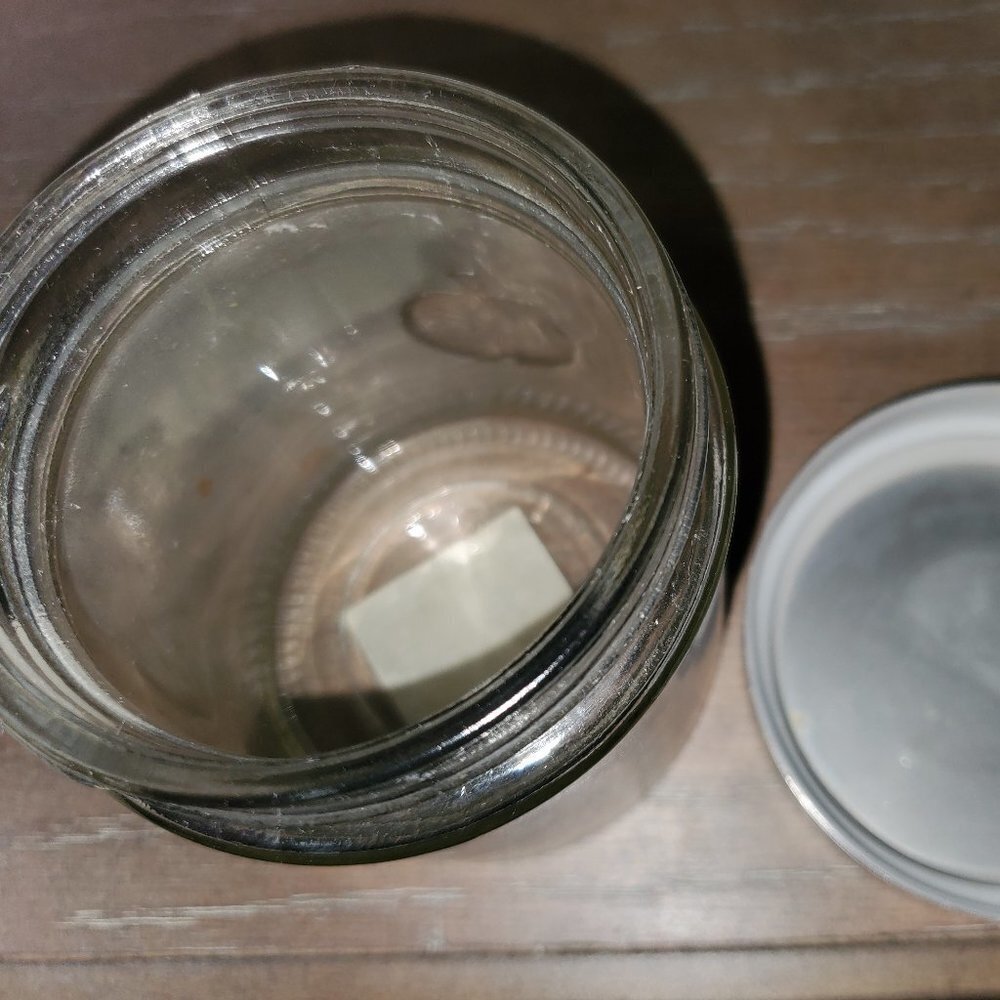 APPLE STAINLESS STEEL GLASS JAR  KEEPSAKE || EUC - Picture 10 of 11